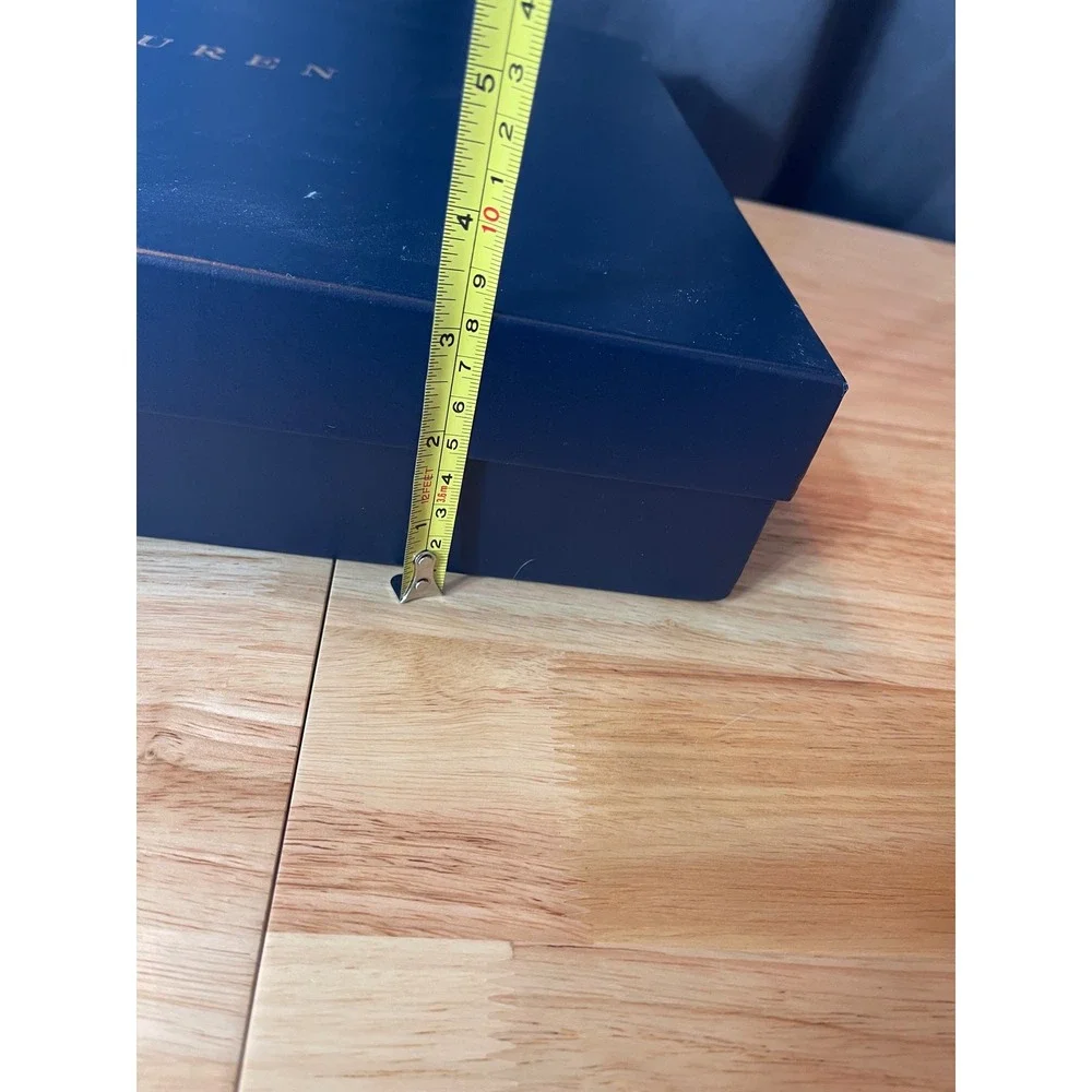 Ralph Lauren Navy Blue Gold Logo Large Gift Box 19x13.5x4.25‎